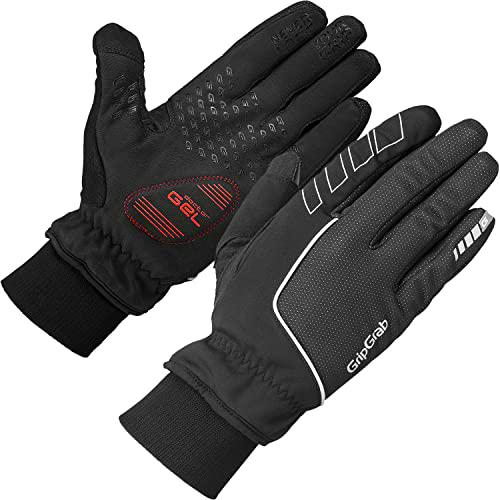 GripGrab Windster Windproof Winter Thermal Fullfinger Cycling Gloves-Lined Padded Touchscreen-Compatible-Black