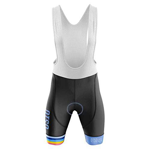 OTSO Stripes Steel Blue Culote de Ciclismo, Hombres, Small