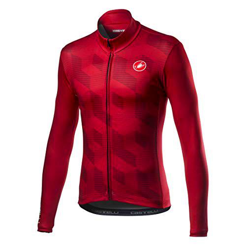 CASTELLI Cubi Jersey FZ, Hombre, Camiseta, 4520517, Pro Red, M