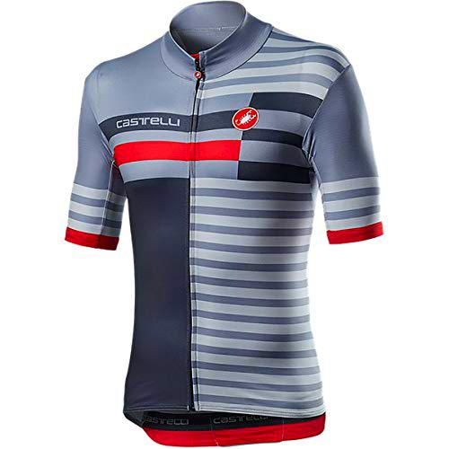 CASTELLI Mid Weight Pro Jersey, Camiseta Hombre Vortex Gray, XL