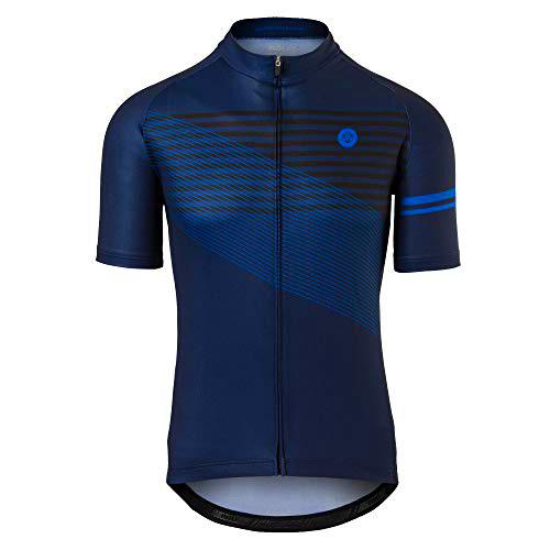 AGU Stripes Maillot Ciclismo Hombre Verano, Maillot de Ciclismo Transpirable de Manga Corta