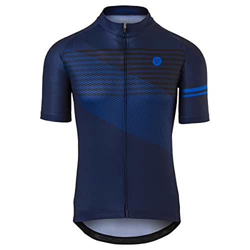 AGU Stripes Maillot Ciclismo Hombre Verano, Maillot de Ciclismo Transpirable de Manga Corta