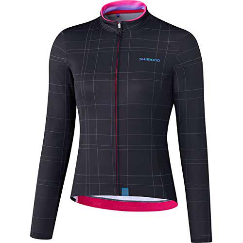 SHIMANO Maillot SH W Kaede, Mujer, Negro/T, XL