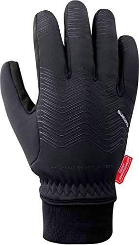 SHIMANO Guantes SH Windstopper, Unisex Adulto, Negro/T, XL