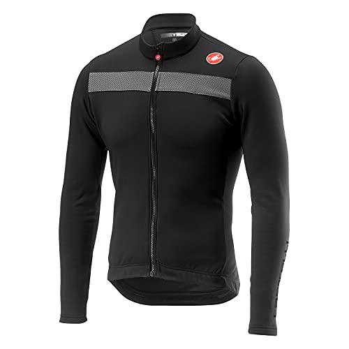 castelli Puro 3 Jersey FZ Camiseta, Hombres, Light Black, M