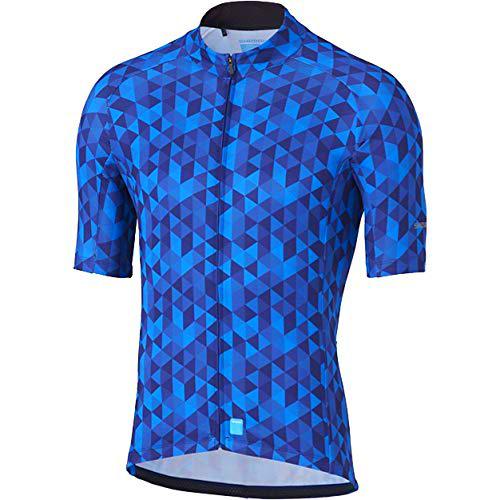 SHIMANO Maillot M/C SH Team, Hombre, Azul, 2XL