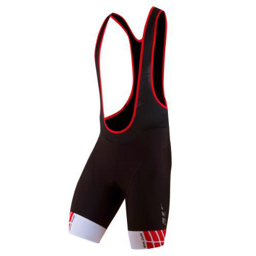 PEARL IZUMI P.R.O. in-R-Cool de Pantalones Cortos para Hombre (Negro/True Rojo Negro