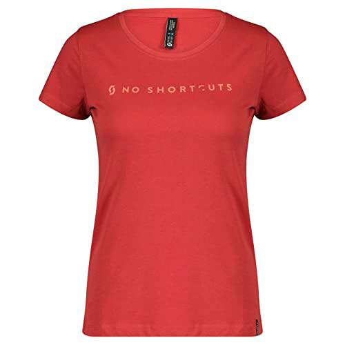 Scott Camiseta WS NO Shortcuts SS, Rojo, S para Mujer