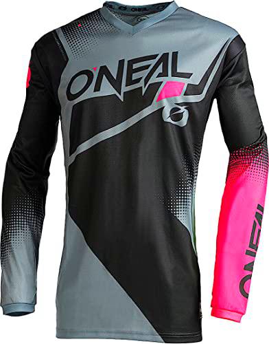 O'Neal Element Women's SUÉTER, Unisex-Adult, Negro/Gris/Rosa, XXL