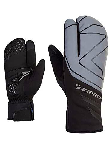 Ziener Guantes de Ciclismo Unisex DALYO Invierno |Impermeable Suave Suave Acolchado Negro Plateado 11