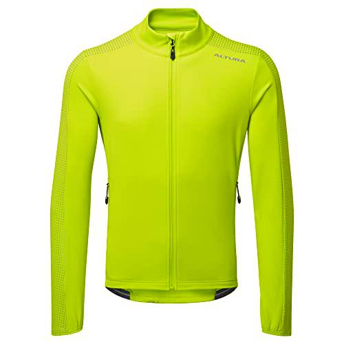 Altura Nightvision - Camiseta de ciclismo térmica reflectante de manga larga para hombre