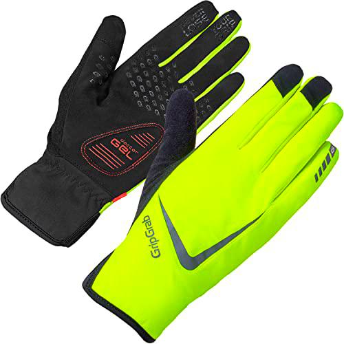 GripGrab Cloudburst Waterproof Midseason Thermal Full Finger Cycling Gloves-Padded Touchscreen-Compatible-Black