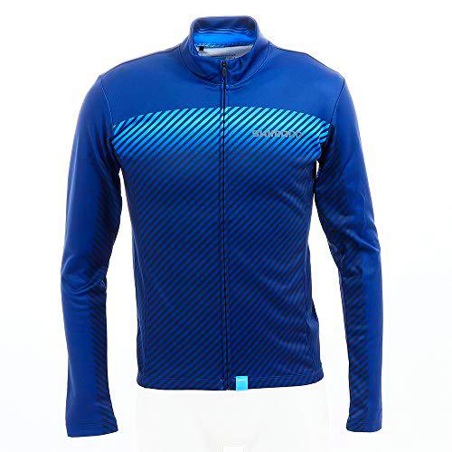 SHIMANO Maillot SH Termico, Hombre, Azul, M