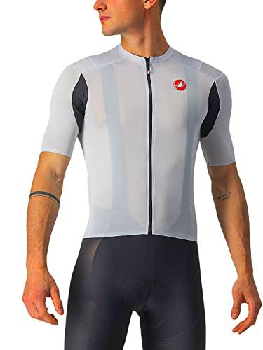 castelli Superligera 2 Jersey Camiseta, Hombre, Silver Gray, S