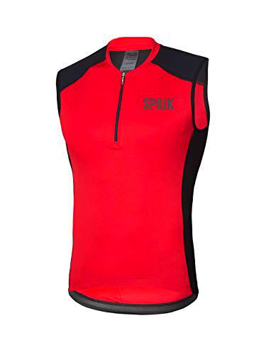 Spiuk Maillot S/M Indoor Hombre Rojo T. L, Talla L