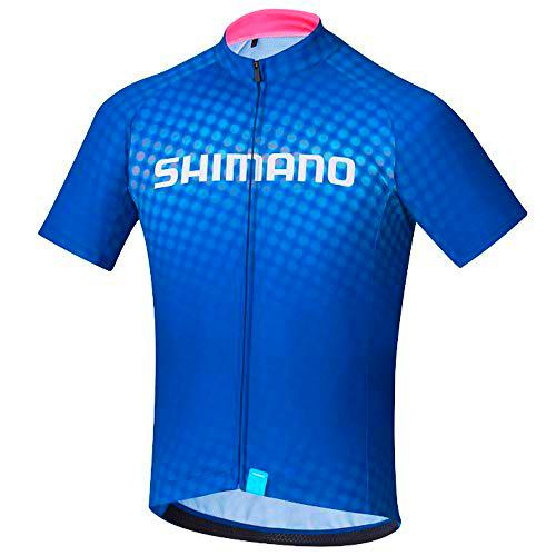 SHIMANO Maillot Team, Juventud Unisex, Blue (Azul), m