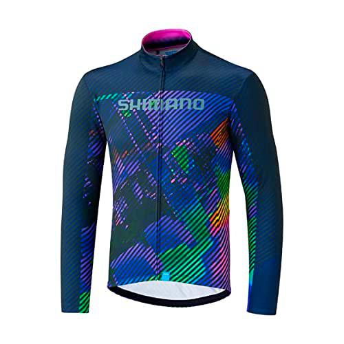 SHIMANO Maillot SH Termico Team, Hombre, Morado, 2XL