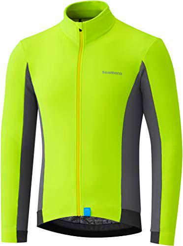 SHIMANO Maillot SH Termico, Hombre, Amarillo, XL