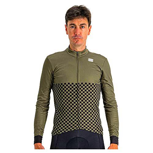 Sportful Checkmate TH Jersey Túnica de enfermería, Beetle Black, M Hombres