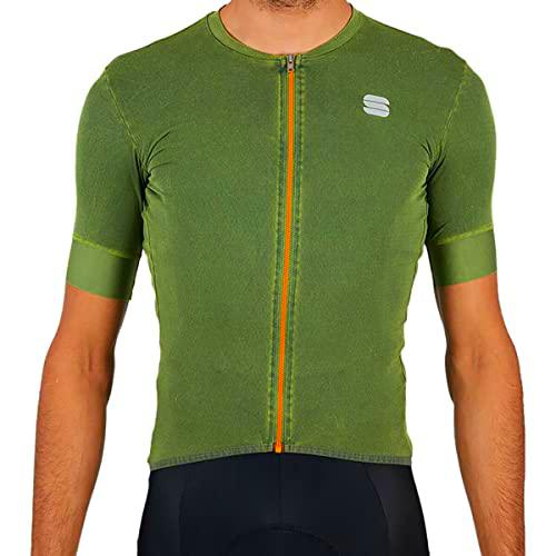 Sportful Monocrom Jersey Camiseta, Hombre, Botella Verde, S