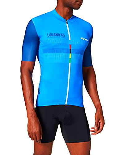 Santini UCI La Dama - Camiseta de Manga Corta para Hombre