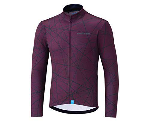 SHIMANO Maillot SH M L Termico Team Sudadera, Hombre, Rojo