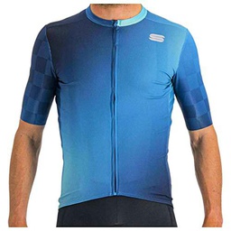 Sportful Rocket Jersey Túnica de enfermería, Berry Blue Juniper Blue Galaxy, L Hombres