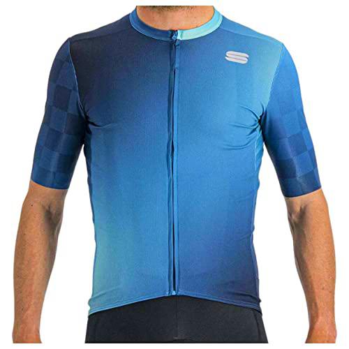 Sportful Rocket Jersey Túnica de enfermería, Berry Blue Juniper Blue Galaxy, L Hombres