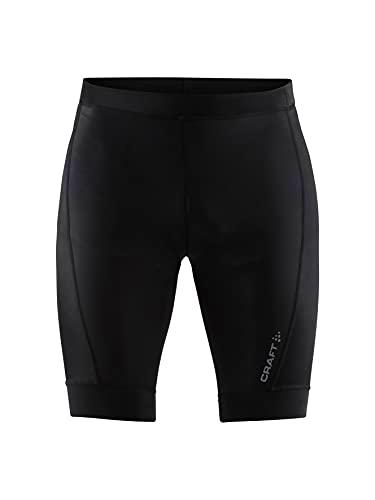 Craft Mens Rise Bike y Entrenamiento de Ciclismo UPF 50 + Pantalones Cortos Reflectantes con Almohadilla C4 Chamois Pad