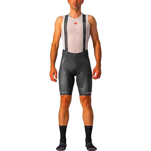 CASTELLI Free Aero RC Bib Pantalones Cortos, Dark Gray/White, XS Hombre