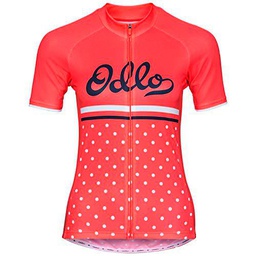 Odlo Stand-Up Collar S/S Full Zip Fujin Print Camiseta