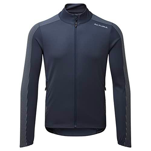 Altura Nightvision - Camiseta de ciclismo térmica reflectante de manga larga para hombre