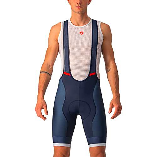 CASTELLI Competizione Kit Bib Pantalones Cortos, Saviles Blau/Silbergrau, XS Hombre