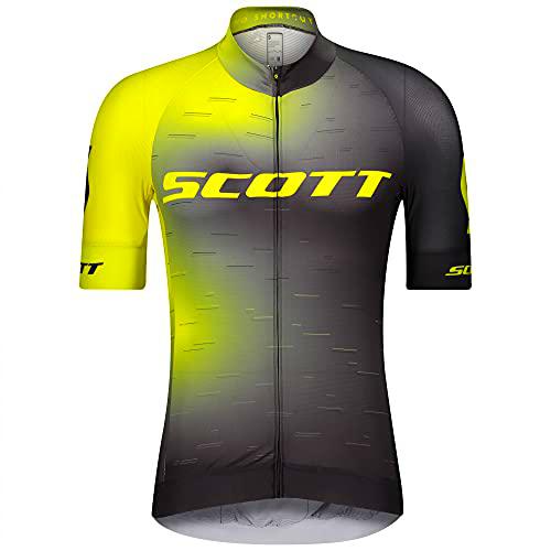 SCOTT Maillot RC Pro S/SL, Hombres, Sulphur Yellow/Black, XXL (58)