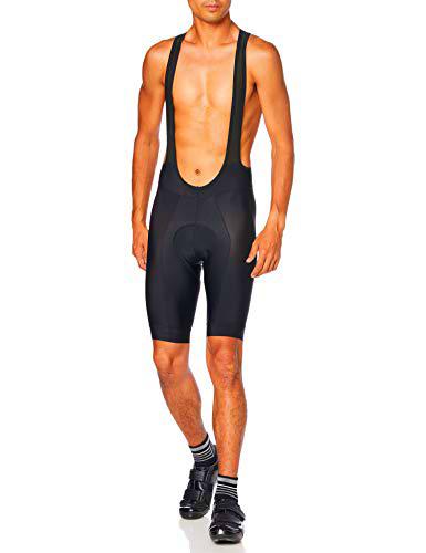 Briko Fresh Bibshort Culotte Ciclismo Hombre, Hombre, Black, M