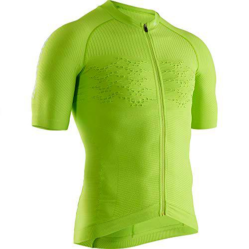 X-Bionic M/C Effektor G2 Bike Zip Maillot, Hombre, Verde, L