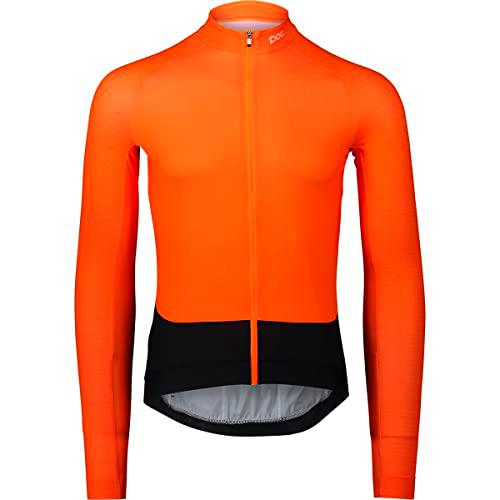 POC M's Essential Road LS Jersey T-Shirt, Zink Orange, L Men's