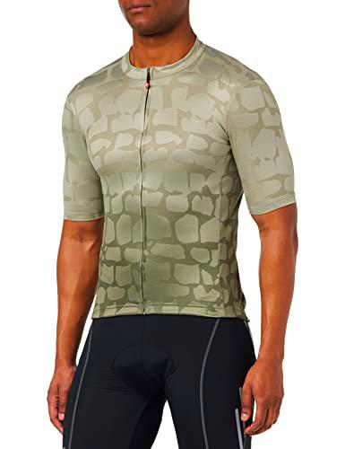 castelli Pave' Jersey Camiseta, Hombres, Bark Green, M