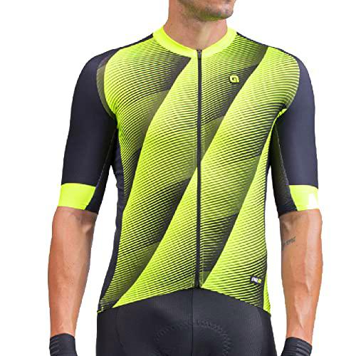 Alé Cycling Pr.r Square Jersey de Manga Corta, Amarillo