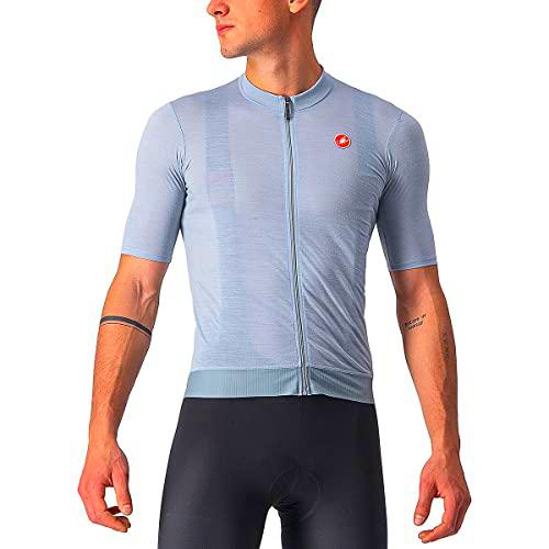 castelli Finisseur Jersey Camiseta, Hombres, Blue Fog, XX-Large