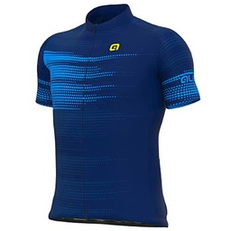 Alé Cycling Turbo sólido Jersey de Manga Corta, Azul