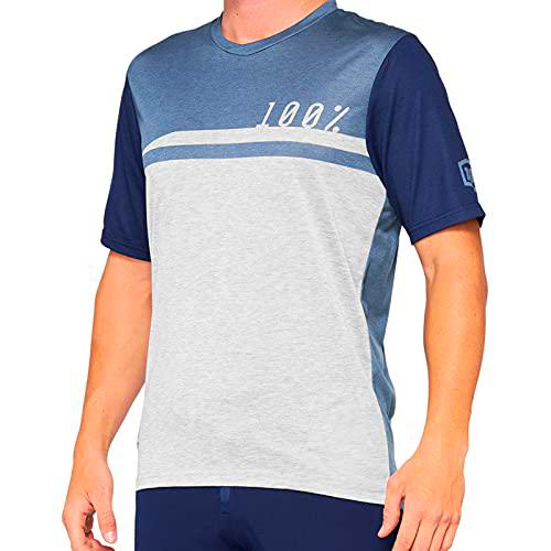 100% MTB WEAR AIRMATIC Jersey Steel Blue/Grey Maillot