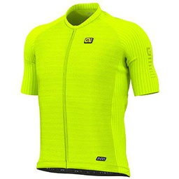 Ale R-ev1 Silver Cooling Jersey de Manga Corta, Fluo Amarillo