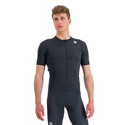 Sportful Matchy Short Sleeve Jersey Camiseta, Negro, L Hombres