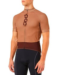 POC M's Essential Road Logo Jersey T-Shirt, Jasper Axinite Brown