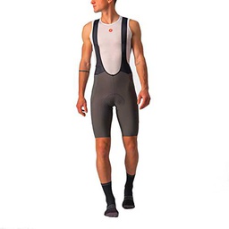 CASTELLI Unlimited BIBSHORT Shorts, Forest Gray, XS Men's