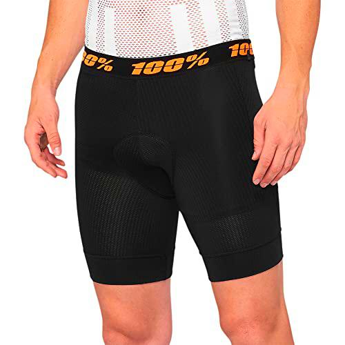 100% MTB WEAR CRUX Liner Shorts Black-30 Chándal, Negro