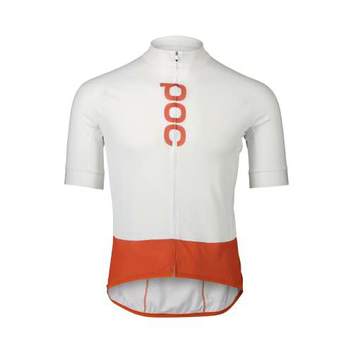 POC M's Essential Road Logo Jersey T-Shirt, Hydrogen White/Himalayan Salt, XXL Men's