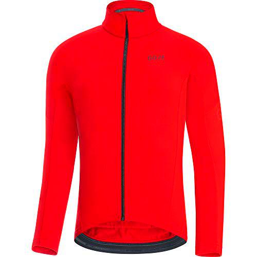 GORE WEAR Maillot térmico de ciclismo para hombre, C3, S, Rojo