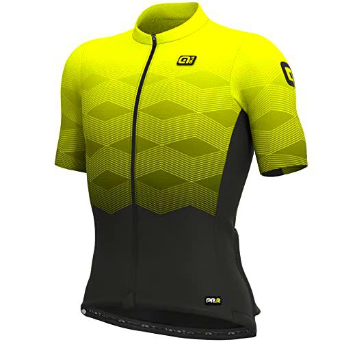 Alé Cycling Magnitud Maillot de Ciclismo, Amarillo Fluorescente